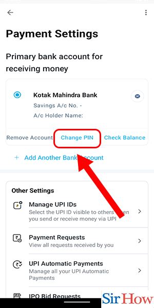 Change your UPI PIN .